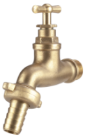 Brass Double-Service Bibcock with Rubber Headwork
