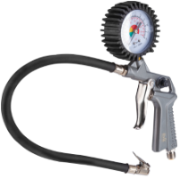 Tire Inflating Gun with Manometer and Coupling