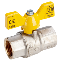 Gas Ball Valve with Butterfly Handle F-F