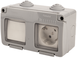 Exterior Schuko Socket + Two-Way Switch Promo
