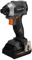 Brushless 1/4 Hex Impact Driver with 2 Batteries and Charger MAX 20V POWER EvoTools +Plus®