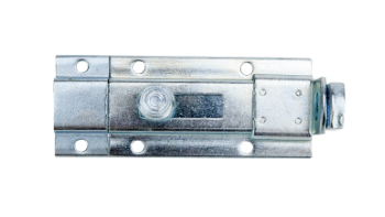 Flat Gate Latch White Galvanized
