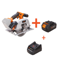 Cordless brushless circular saw kit with battery and charger EvoTools®
