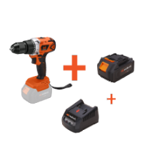 Cordless brushless drill driver kit with battery, charger and metal quick-release chuck EvoTools®