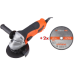 Angle Grinder AG125 + 2x Abrasive Disc PROMO