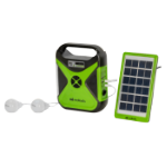 LED Lighting Kit with Solar Charging, 2 Bulbs, Radio and USB Port