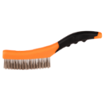 Stainless Steel Wire Brush, Plastic Handle, 2 Colors