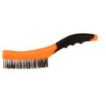 Black Steel Wire Brush, Plastic Handle, 2 Colors