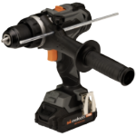 Brushless Hammer Drill Driver with 2 Batteries and Charger MAX 20V POWER EvoTools +Plus®